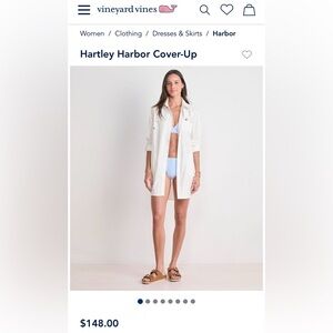 Vineyard Vines White Hartley Harbor Cover-Up